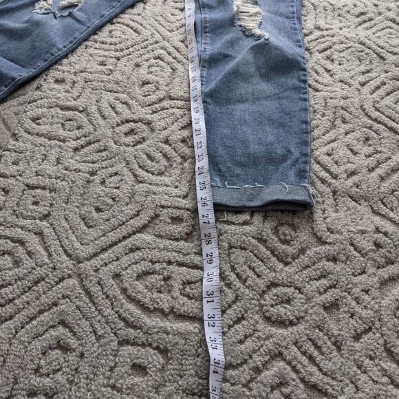 REWASH MOM jeans super high rise distressed raw hem size 28 G2 - Picture 10 of 11